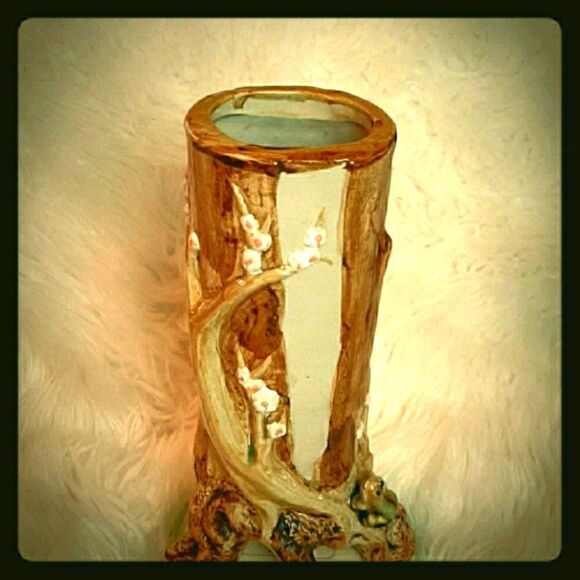 Asian  ‎ Willow Tree Chunky    Vase 13 x 10x4 Top - Picture 1 of 8
